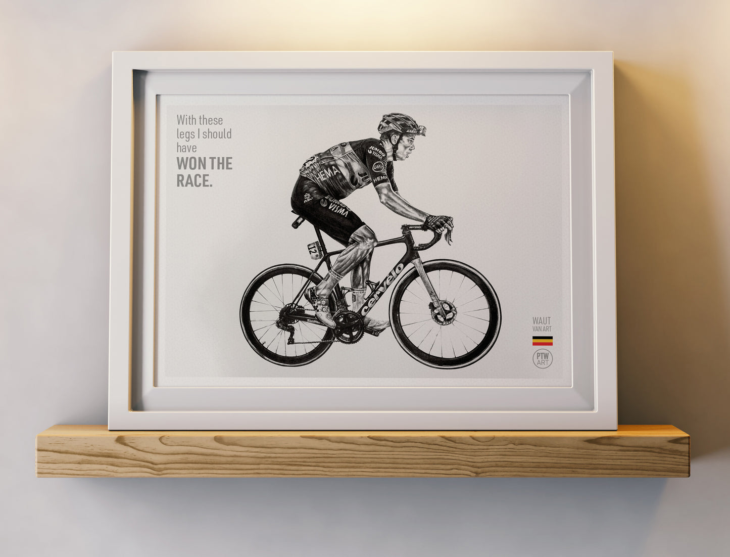 Wout Van Aert / Art Print