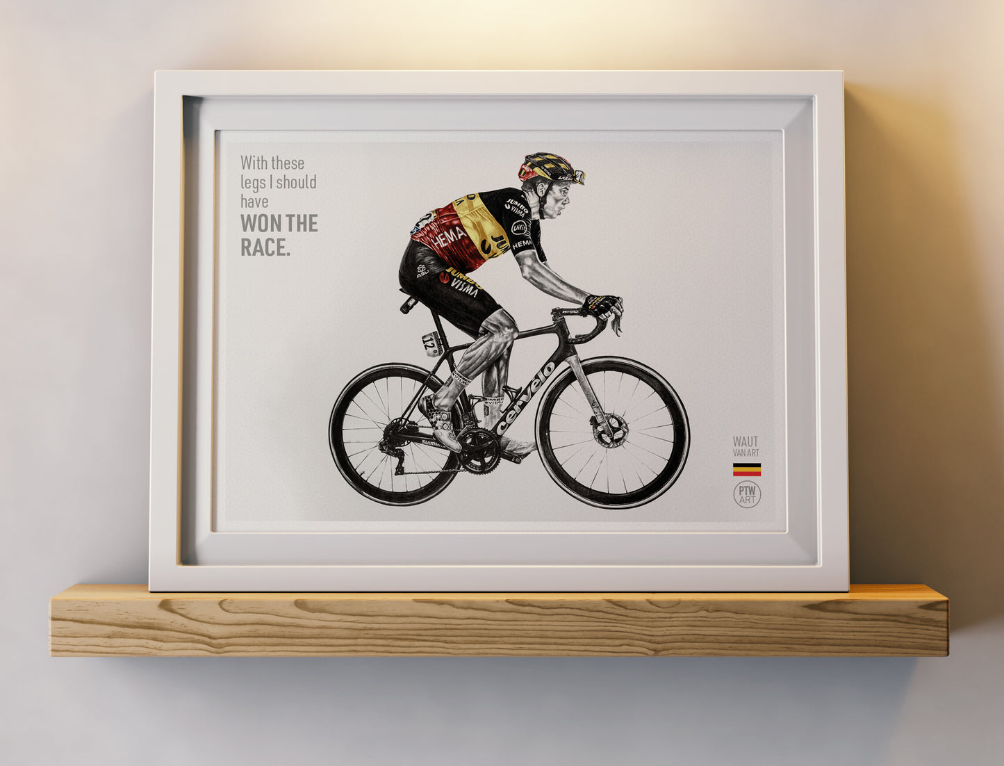 Wout Van Aert / Art Print