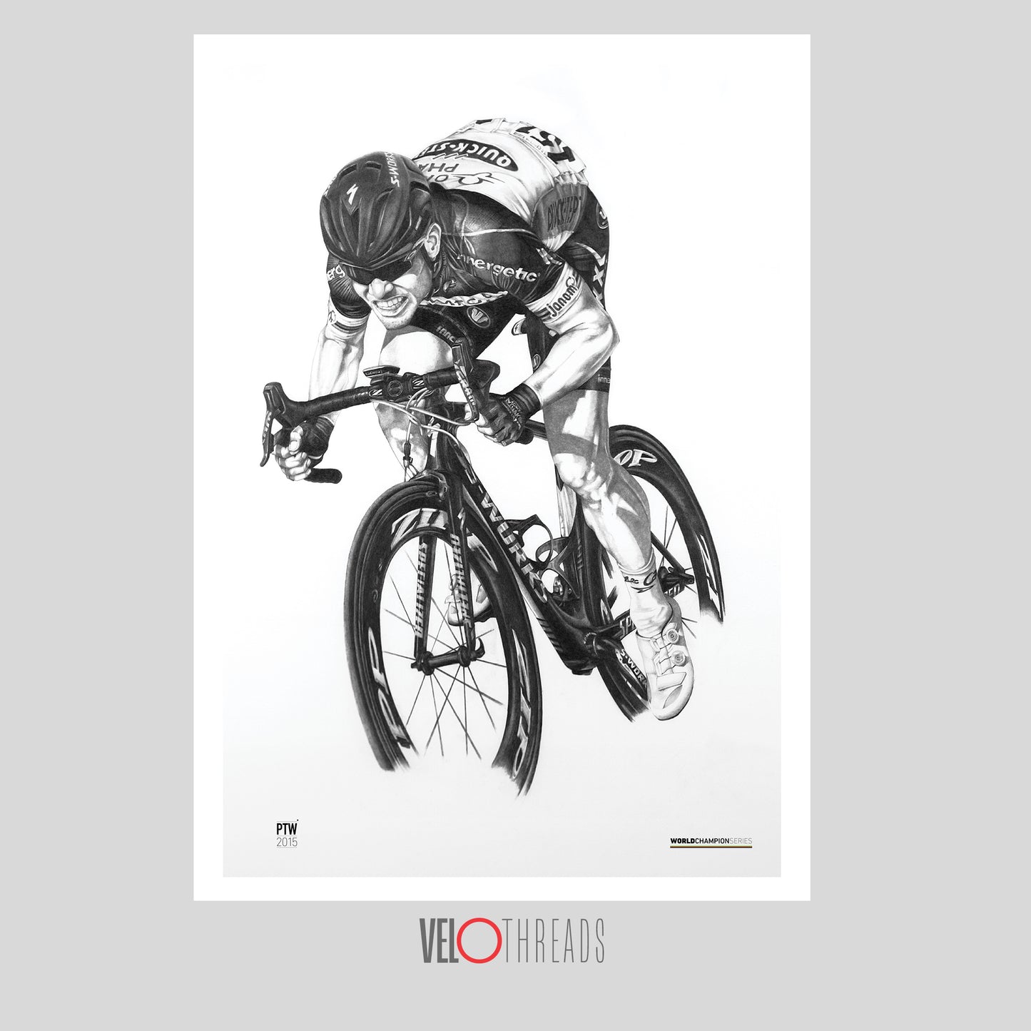 Mark Cavendish A2 Limited Edition Print – Signed by the Artist
