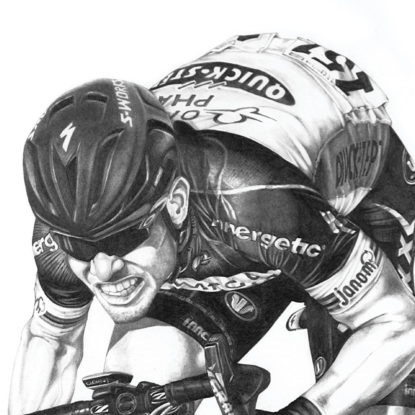 Mark Cavendish A2 Limited Edition Print – Signed by the Artist