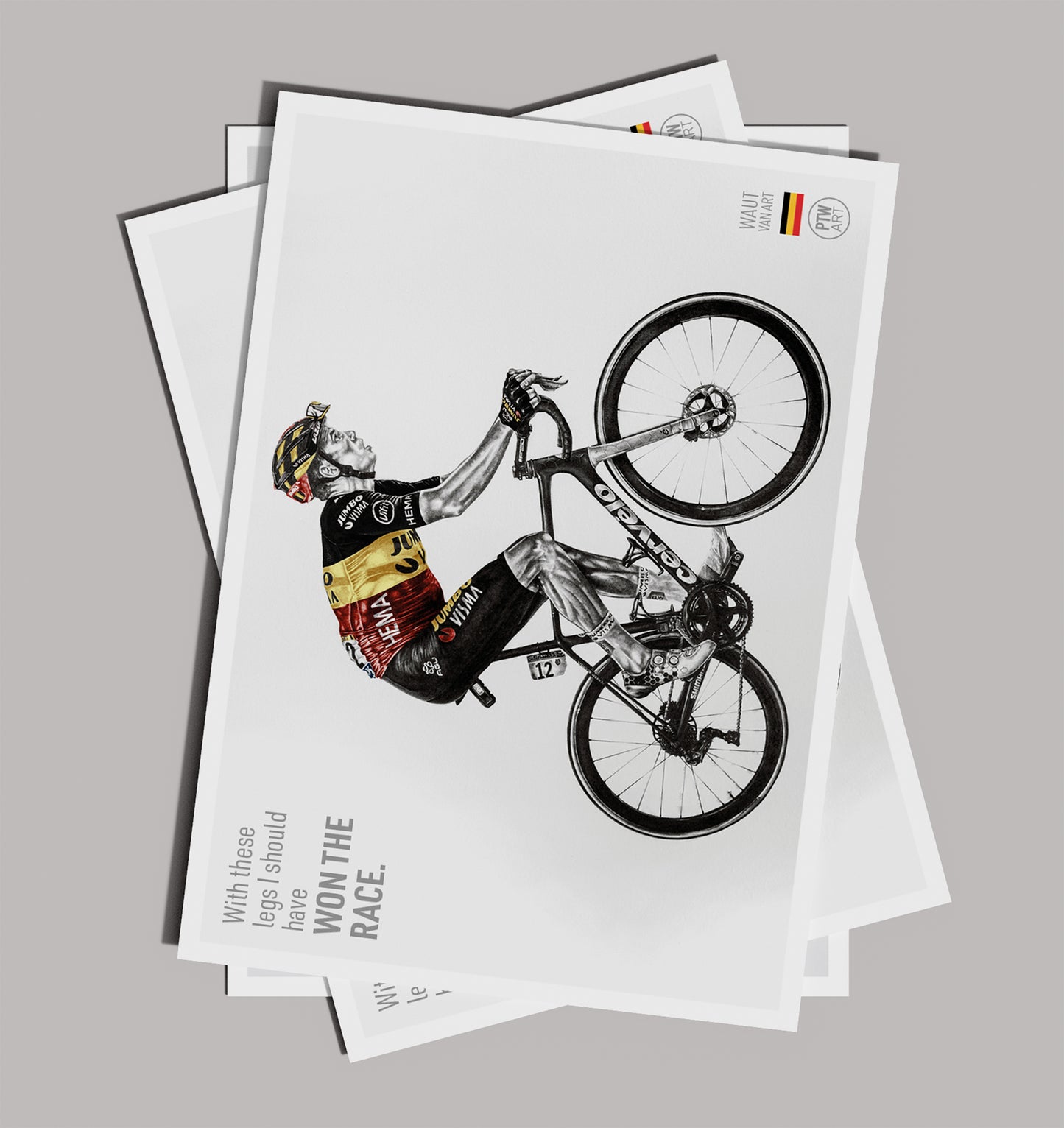 Wout Van Aert / Art Print