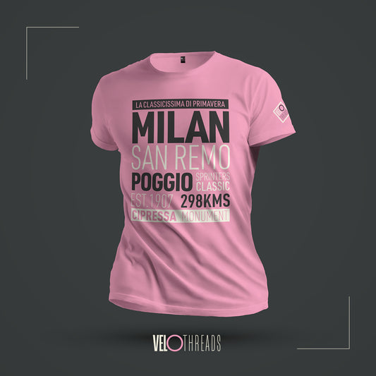 Milan San Remo Cycling T-Shirt