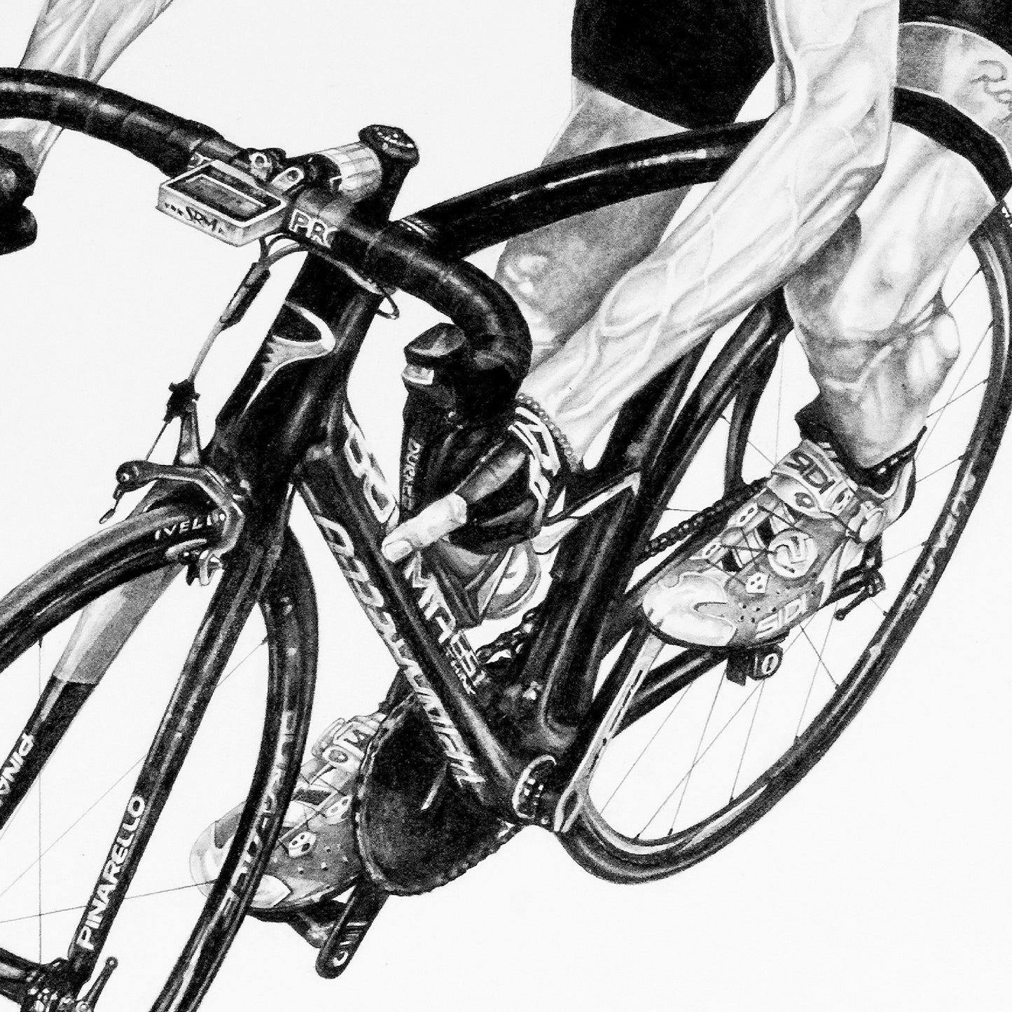 Chris Froome A2 Limited Edition Print – Signed by the Artist