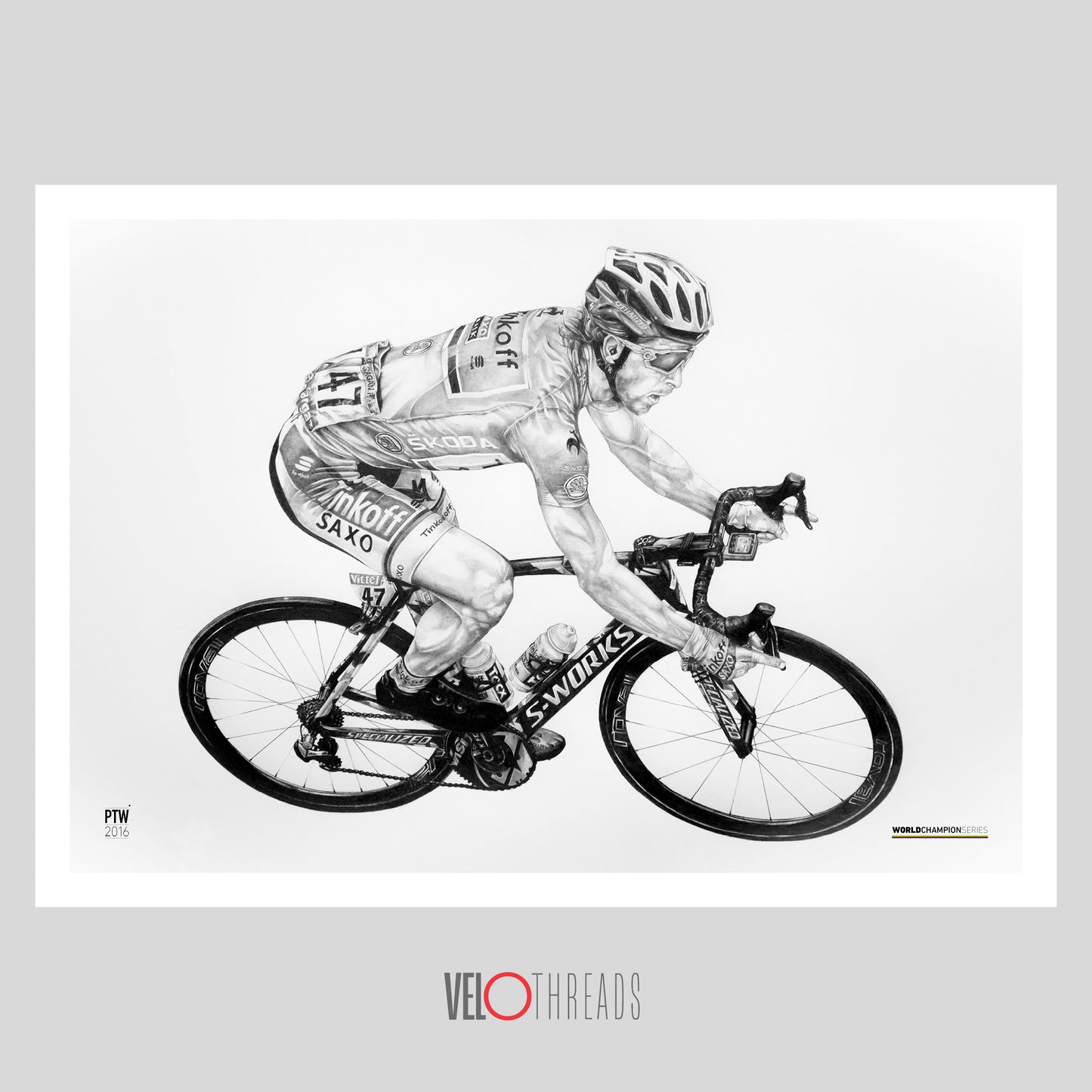 Peter Sagan A2 Limited Edition Print – Signed by the Artist