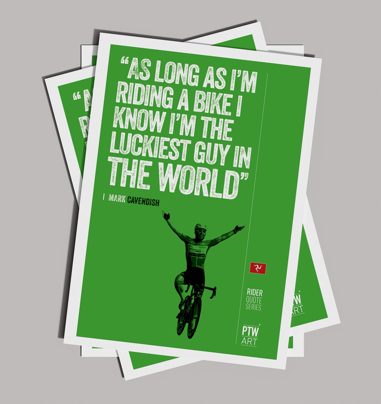 Mark Cavendish Luckiest Guy In The World / Art Print