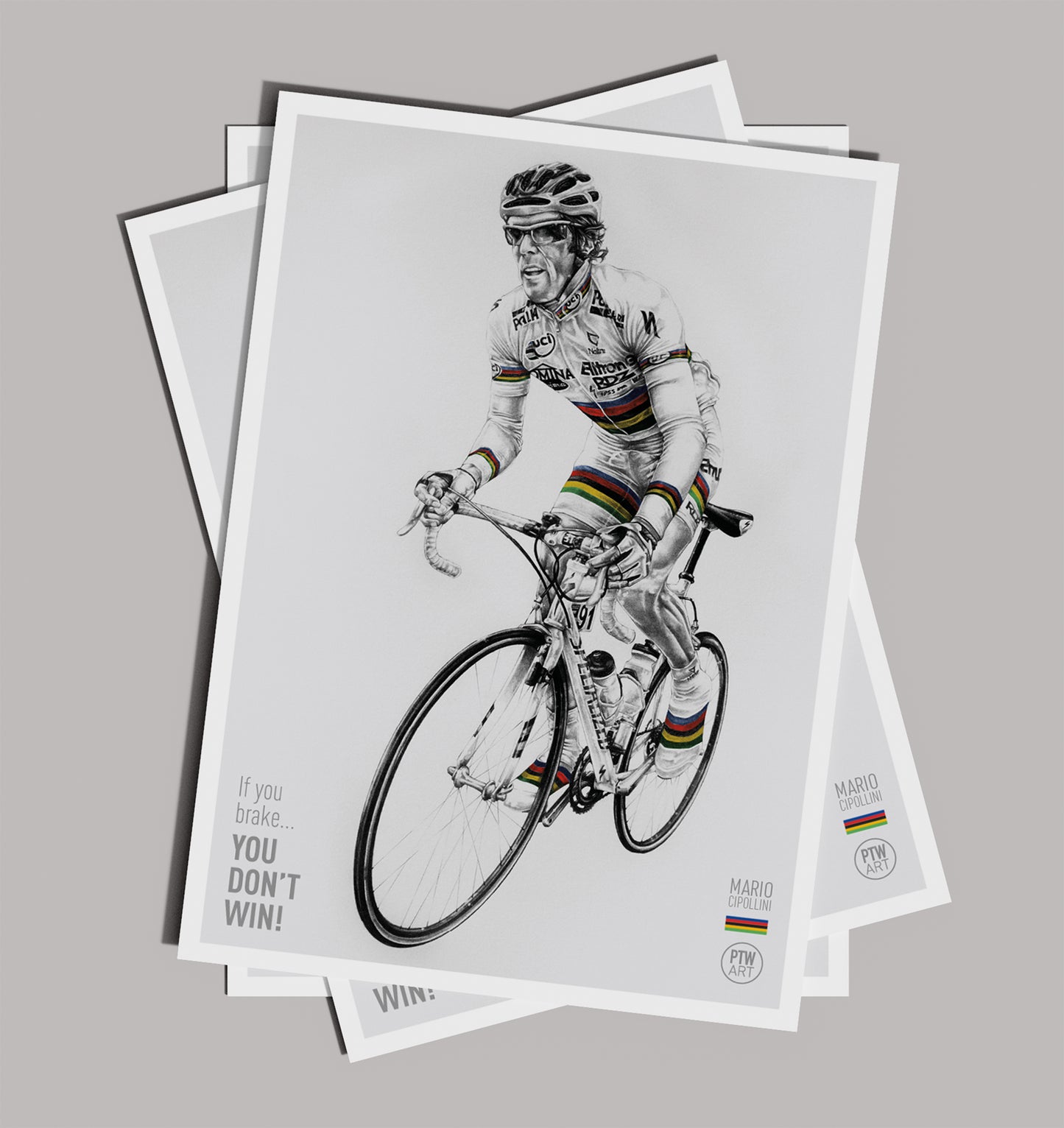 Mario Cipollini / Art Print